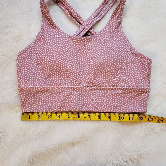Buffbunny Rosa Pink and White Sports Bra Size Medium - Picture 4 of 8